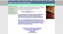 Desktop Screenshot of machiningefficiencies.com
