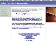 Tablet Screenshot of machiningefficiencies.com